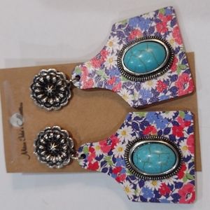 New Bright & Colorful Western Style Ear Tag Earrings